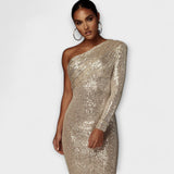 Margely - Večerní šaty s překládaným dekoltem