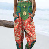 Sanne - Boho-overaly s květinovým overal