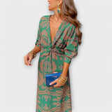 Milada - Elegantní Šaty s Dlouhými Rukávy