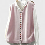 Kamila - Bezramenní Pletená Vesta