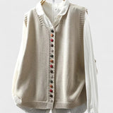 Kamila - Bezramenní Pletená Vesta