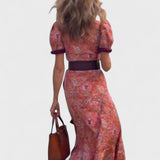 Klára - Elegantní Růžové Maxi Šaty