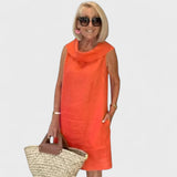 Perla - Šaty s Kulatým Výstřihem