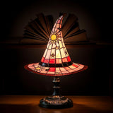 Čarodějnický klobouk - Lampa ve vitrážích