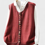 Kamila - Bezramenní Pletená Vesta