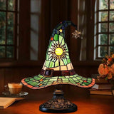 Čarodějnický klobouk - Lampa ve vitrážích