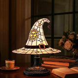 Čarodějnický klobouk - Lampa ve vitrážích