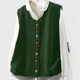 Kamila - Bezramenní Pletená Vesta