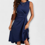 Kimberly – modré, jednoduché minišaty