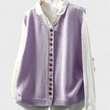 Kamila - Bezramenní Pletená Vesta