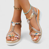 Lenka - Pohodlné sandály na klínku