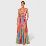 Lucie - Malované Maxi Šaty