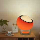 Francouzská opálová Bauhaus stolní lampa