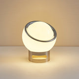 Francouzská opálová Bauhaus stolní lampa