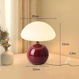 Houbová lampa Francouzská krémová
