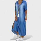 Mirka - Letní Šaty v Džínovém Stylu