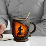 Ručně vyráběný 3D Halloween hrnek
