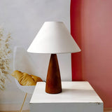 Stolní Lampa z Masivního Dřeva ve Stylu 18. Století