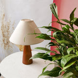 Stolní Lampa z Masivního Dřeva ve Stylu 18. Století