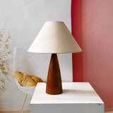 Stolní Lampa z Masivního Dřeva ve Stylu 18. Století