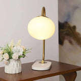 Stolní Lampa z Kovového a Skleněného Marshmallow