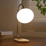 Stolní Lampa z Kovového a Skleněného Marshmallow