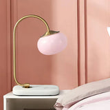 Stolní Lampa z Kovového a Skleněného Marshmallow