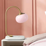 Stolní Lampa z Kovového a Skleněného Marshmallow