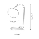 Stolní Lampa z Kovového a Skleněného Marshmallow