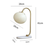 Stolní Lampa z Kovového a Skleněného Marshmallow