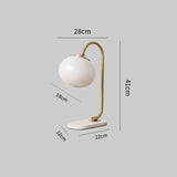 Stolní Lampa z Kovového a Skleněného Marshmallow