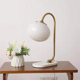 Stolní Lampa z Kovového a Skleněného Marshmallow