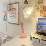 Vintage Květinová Stolní Lampa Nastavitelná
