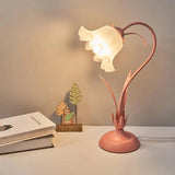 Vintage Květinová Stolní Lampa Nastavitelná