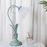 Vintage Květinová Stolní Lampa Nastavitelná