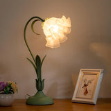 Vintage Květinová Stolní Lampa Nastavitelná
