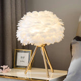 Missfeather™ - Stolní Lampa s Nastavitelnou Intenzitou a Luxusními Peřím