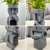 MoaiLight | Solární moai zahradní lampy