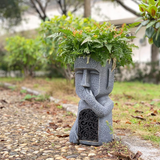 MoaiLight | Solární moai zahradní lampy