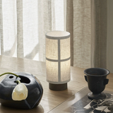 Japonská hedvábná stolní lampa