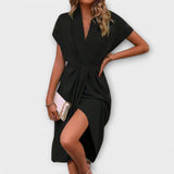 Serena - Midi Zavinovací Šaty