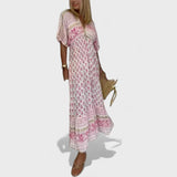 Mabel - Dlouhé květinové Šaty