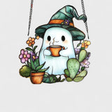 Duch - Okenní dekorace na Halloween