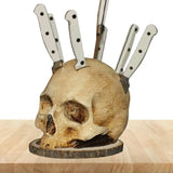 SkullSlice™ - Gotický držák nožů ve tvaru lebky
