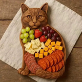 WhiskerBoard™ – Charcuterie Talíř ve Tvaru Kočky