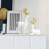 WinterWhimsy | Elegantní Harzový Sobí Set
