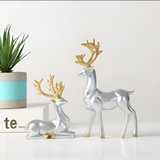 WinterWhimsy | Elegantní Harzový Sobí Set