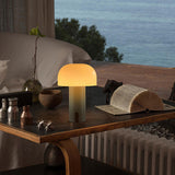 Designová stolní lampa Houbový styl