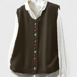 Kamila - Bezramenní Pletená Vesta