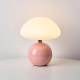 Houbová lampa Francouzská krémová